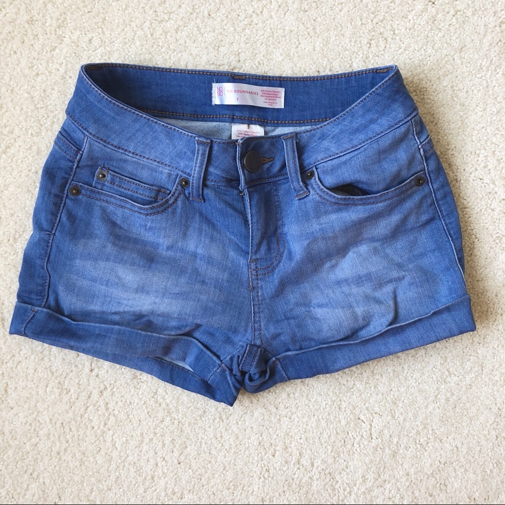 Dark wash shorts, size 3